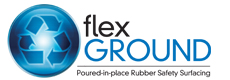 flexground rubberized safety surfacing for playgrounds, sport courts, tot lots, backyards and more